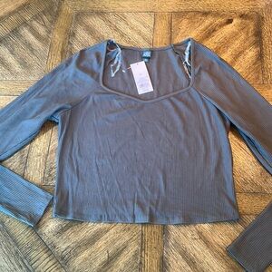 Wild Fable olive green crop top. Size XL NWT